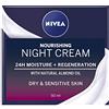 Nivea Daily Essentials, Crema notte rigenerante, 50 ml - 3 pz.