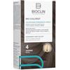 BIOCLIN Bio-Colorist Colorazione Permanente Capelli Castano 4 - Senza Ammoniaca e Dermatologicamente Testato - con Olio di Argan - Copertura Ottimale Capelli Bianchi - Colore Naturale e brillante
