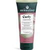 Herbatint Curly Conditioner Balsamo Ricci - 200 ml, Balsamo Biologico Nutriente specifico per Capelli Ricci o Ondulati, Certificato Ecocert, Formula Esclusiva con Estratti Naturali, Vegan