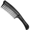 Hercules Sägemann NYH Roll-Ka - Pettine anti splicing per capelli, lunghezza 22,9 cm, nero/grigio
