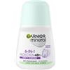 Garnier Deodorante roll-On per donne, deodorante dal profumo fresco e fino a 48 ore di protezione contro l'umidità delle ascelle e l'odore del corpo, protezione minerale 6 in 1, anti-traspirazione, 1