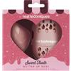 Real Techniques Sweet Tooth Batter Up Base Miracle Complexion Sponge & Case, Makeup Blending Sponge, Travel Case for Foundation, Skin Tint & Concealer, Cruelty-Free, 2 Piece Set