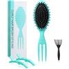 Brencco Spazzola Capelli Ricci, Spazzola, Curly Hair Brush, Pettinare e Modellare Capelli, Riduce Trazione e Separazione