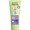 Garnier Fructis Shampoo Idratante, Per Capelli Ricci, Capelli Ricci Definiti e Idratati, Arricchito con Acido Ialuronico e Burro di Karité, Metodo Ricci, 200 ml