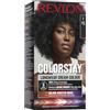 Revlon ColorStay Longwear Cream Hair Color, Colorazione Permanente, Ultra-Nutriente, Senza Siliconi E Oli Minerali, Copertura Capelli Bianchi, Fino A 8 Settimane - 1 Nero, 165ml