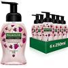 Palmolive Sapone Luxury Foam lampone e mirtillo, 6 x 250 ml, sapone in schiuma per una pulizia delicata delle mani