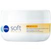 NIVEA Soft Daily UV SPF15 100 ml, Crema idratante corpo, viso e mani per 48 ore di fresca idratazione, Crema multiuso con Vitamina E, Olio di Jojoba e protezione solare SPF 15 UVA + UVB