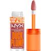 NYX Professional Makeup Gloss Rimpolpante, Altamente Pigmentato, Volume Immediato e Duraturo, Arricchito con Zenzero Piccante, Duck Plump, Tonalità: Nude Swings, 6,8 ml