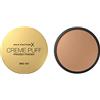 Max Factor Creme Puff Cipria Compatta, Finish Opaco E Texture Leggera, Adatta A Tutti I Tipi Di Pelle, 042 Deep Beige, 14 g, Confezione da 1