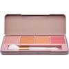 bonvoyage Essentials Radiant, Palette Viso con Fard in Polvere, Illuminante e Pennello, Kit Di Trucco Portatile con Tonalità Matte e Luminose, Sfumabile e Versatile