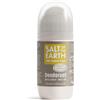 Salt Of the Earth Deodorante naturale roll-on Salt Of the Earth - Ambra e sandalo - Ricaricabile, vegano, approvato da Leaping Bunny, prodotto nel Regno Unito - 75ml