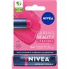 NIVEA Caring Beauty Rossetto curativo 3 in 1, rosa, 4,8 g