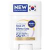 NIVEA SUN UV Viso Specialist Stick UV Effetto Seta SPF 50+ 15 g, Stick solare 50 viso per un'applicazione on-the-go, Protezione solare viso ultra-leggera e invisibile, Skincare coreana senza profumo