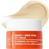 e.l.f. SKIN Bright + Brew-tiful Eye Cream Mini, aiuta a schiarire le occhiaie e a ridurre il gonfiore, prodotto vegano e non testato sugli animali