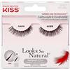 Kiss Looks So Natural Iconic. Ciglia Finte Effetto Naturale, Leggere e Morbide, Tecnologia Estremità Affusolate, Riutilizzabili e Cruelty Free, con Adesivo Incluso
