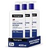 Neutrogena Formula Norvegese Lozione Corpo Idratazione Intensa, 3 x 400 ml | Crema corpo Idratazione Intensa, Idratazione 72h, Per pelle secca, Con 10% Glicerina, Assorbimento rapido - Esclusiva Amazon