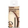 e.l.f. Camo Concealer Sponge, morbida, con doppia estremità, versatile, lavabile, riutilizzabile, facile da usare, sfuma, perfetta con 16HR Camo Concealer, per formule liquide o in polvere
