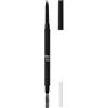 e.l.f. Micro-Fine Brow Pencil di e.l.f., matita waterproof con spazzolino per modellare le sopracciglia creando un finish effetto piuma naturale, vegana e non testata sugli animali, Black