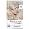 L'Oreal Paris L'Oréal Paris Ondulatore per capelli anti-giallo per biondo freddo e lucentezza intensa, senza ammoniaca, Préférence Le Blonding, Pearly Boost