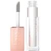 Maybelline New York Lifter Gloss, Lucidalabbra con acido ialuronico, Effetto rimpolpante e idratante, Pearl (001), 5,4 ml