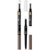 Eveline Cosmetics Brow Styler Multifunzione Matita per sopracciglia 3in1, n. 02 Marrone