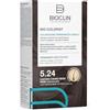 BIOCLIN Bio-Colorist Colorazione Permanente Capelli Castano Chiaro Beige Rame Cioccolato 5.24 - Senza Ammoniaca - Con Olio di Argan - Copertura Capelli Bianchi - Colore Naturale e Brillante