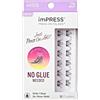 imPRESS KISS imPRESS Ciglia Finte Press-On Edgy Wispy. Ciglia a Ciuffetti Effetto Extension, Naturali e Senza Colla, Applicazione Facile con Biadesivo Invisibile, Sistema Fai-da-Te