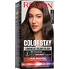 Revlon ColorStay Longwear Cream Hair Color, Colorazione Permanente, Ultra-Nutriente, Senza Siliconi E Oli Minerali, Copertura Capelli Bianchi, Fino A 8 Settimane - 3 Castano Scuro, 165ml