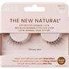 KISS The New Natural 'Glowy Skin' - Ciglia finte mezza banda effetto lifting naturale - Look "no-make-up", Kit con colla, comode e facili da applicare