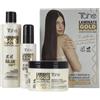 Tahe Laminate Gold - Kit di manutenzione per lisciare la lamina, shampoo + maschera + crema per acconciature, 700 ml