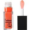 e.l.f. Glow Reviver Lip Oil, olio labbra nutriente colorato per un finish super lucido, infuso con olio di jojoba, prodotto vegano e non testato sugli animali, Coral Fixation