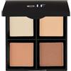 e.l.f. Cream Contour Palette, 4 tonalità, facile da applicare, sfumabile, modulabile, illumina, contorna, scolpisce, definisce, abbronza, compatto, per tutto il giorno, da viaggio, 12 g (0,43 oz)