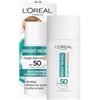 L'Oreal Paris L'Oréal Paris Bright Reveal - Fluido anti-UV, SPF 50, tinta media, Niacinamide, 50 ml
