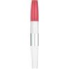 Maybelline New York Superstay 24Color Rossetto a Lunga Durata Doppio Gesto, Liquido Intenso e Balsamo per Fissare il Colore, 185 Rose Dust