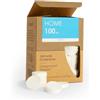 NAPKIN HOME 100 Mini Salviette Compresse Sfuse in 100% Viscosa purissima, Anallergiche e Biodegradabili - Conf. 100 pz