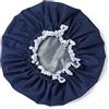 Manicare Cuffia da doccia di lusso, blu, taglia unica, impermeabile per la protezione dei capelli, elastica per una vestibilità aderente e ideale per tutte le acconciature, lavabile in lavatrice
