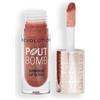 Revolution Beauty London Revolution, Pout Bomb Shimmer Gloss, Gloss Labbra Lucido e Brillante, con Acido Ialuronico e Profumo di Vaniglia Dolce, Nude Glow