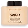 Revolution Beauty London Makeup Revolution, Loose Baking Powder, Prolunga l'usura del trucco, Cipria fissante per il trucco, Banana, per pelli di media tonalità, 32g