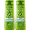 Garnier Fructis Shampoo Lenitivo 2in1, Per Capelli Normali, Azione Antiforfora, Con Tè Verde e Piroctone Olamina, 250 ml (Confezione da 2)