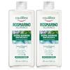 Equilibra, Rosmarino Ialuronico Dermo Shampoo Rinforzante, 265 ml, con Acido Ialuronico, Olio Essenziale di Rosmarino, Idratante Naturale, e Acqua distillata di Tè Verde, per Tutti I Tipi di Capelli