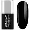 Semilac S190 Semilac Smalto UV 3 in 1 One Step Glossy The Black 7 ml - Smalto gel UV nero 3 in 1 | Base & Top Coat integrato | Lunga durata fino a 21 giorni