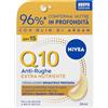 NIVEA Q10 Anti-Rughe Extra Nutriente Crema Giorno Riparatrice Profonda SPF 15 50 ml, Crema viso antirughe e idratante con Coenzima Q10, Olio di Argan e Squalano, Skincare per pelle secca e molto secca