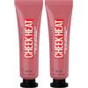 Maybelline New York Blush In Crema Cheek Heat, Blush In Crema, 15 Nude Burn, 10 ml, Confezione Da 2