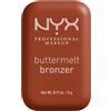 NYX Professional Makeup Bronzer in Polvere, Per un Look Abbronzato e Baciato dal Sole, Tenuta Fino a 12H, Resiste alle Sbavature, No Transfer, Buttermelt Bronzer, Tonalità: 07.5 Butta Match, 5 g