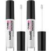 deBBY, kissME LIPGLOSS VOLUME EFFECT, Gloss Labbra con Acido Ialuronico Idratante, Effetto Volumizzante Naturale, Finish Extra Luminoso senza Appiccicare, Colore 02 White Pearly (Confezione da 2)