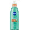 NIVEA Derma Skin Clear Gel Detergente Viso Anti-Imperfezioni 150 ml, Detergente viso pelle grassa e mista con Acido Salicilico, Sale Marino e Niacinamide, Detergente schiumogeno viso purificante