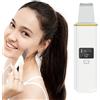 CARER SPARK Pulizia Viso Ultrasuoni, Professionale Skin Scrubber con 4 Modalità per la Pulizia Profonda di punti neri, grasso ed esfoliazione USB Ricaricabile