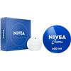 NIVEA Skincare Kit con Eau de Toilette NIVEA Creme 30 ml e Crema Corpo, Viso e Mani 400 ml, Cofanetto con profumo donna e uomo unisex e crema corpo, viso e mani per pelle secca e screpolata