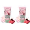 Jean & Len Crema mani Peonia & Litchi, idrata le mani normali e secche, con provitamina B5, burro di karité e cacao, cura vegana per le mani, senza parabeni e siliconi, 75 ml (Confezione da 2)
