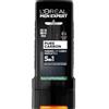 L'Oréal Paris men expert L'Oréal Men Expert Gel doccia e shampoo XXL 5 in 1 per uomini, bagno doccia per la pulizia del corpo, dei capelli e del viso, per una freschezza duratura con carbonio, puro carbone, 1 x 400 ml